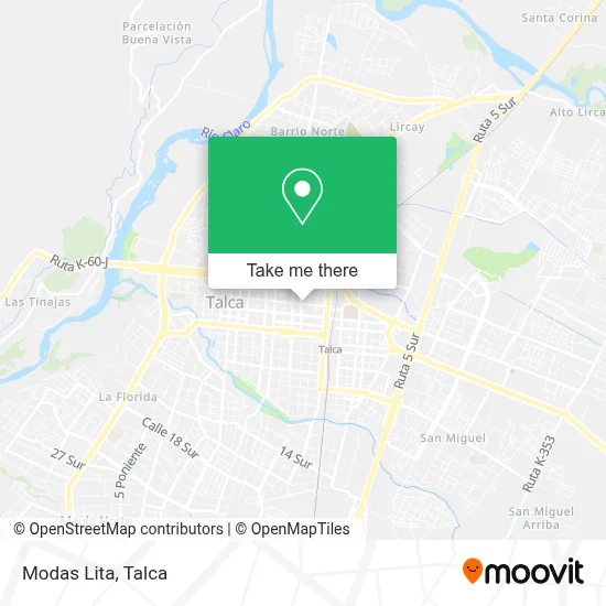 Modas Lita map