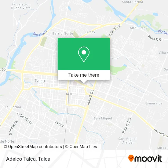 Adelco Talca map