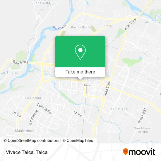 Vivace Talca map