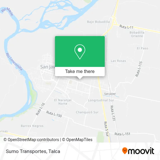 Sumo Transportes map