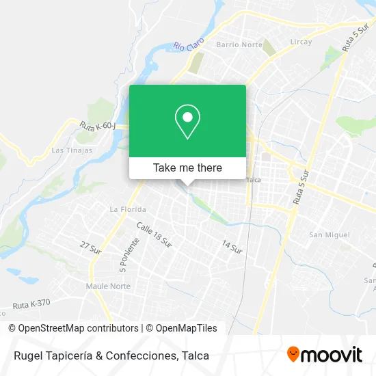 Rugel Tapicería & Confecciones map