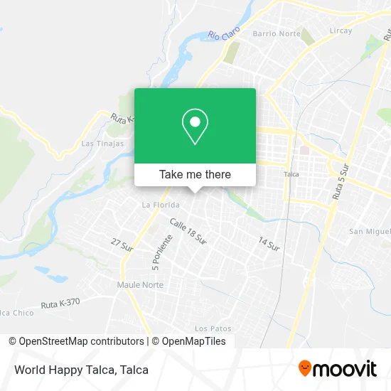 World Happy Talca map