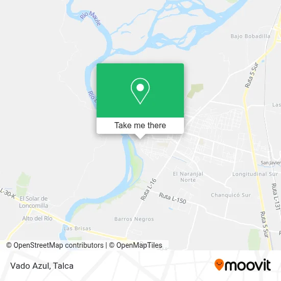 Vado Azul map