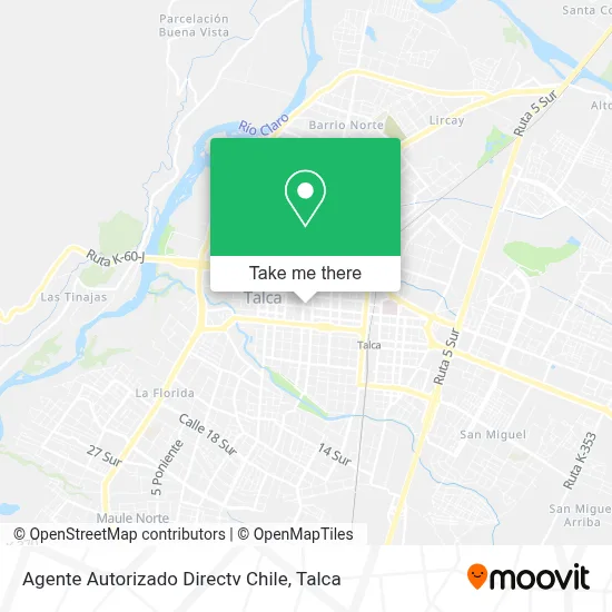 Agente Autorizado Directv Chile map