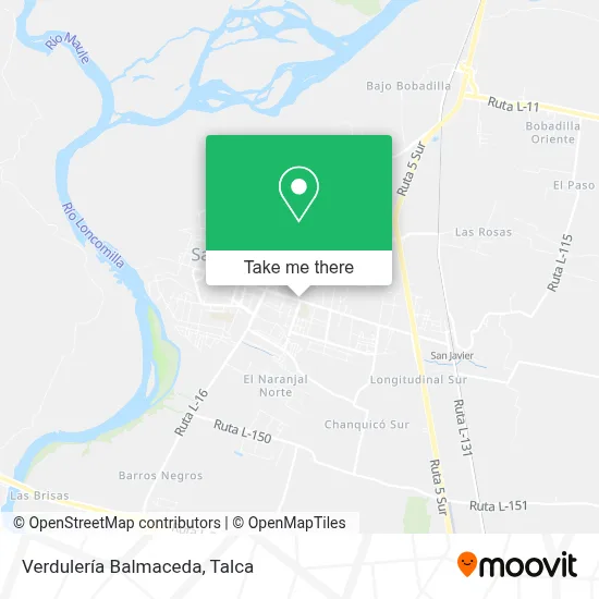 Verdulería Balmaceda map