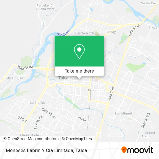 Meneses Labrin Y Cia Limitada map