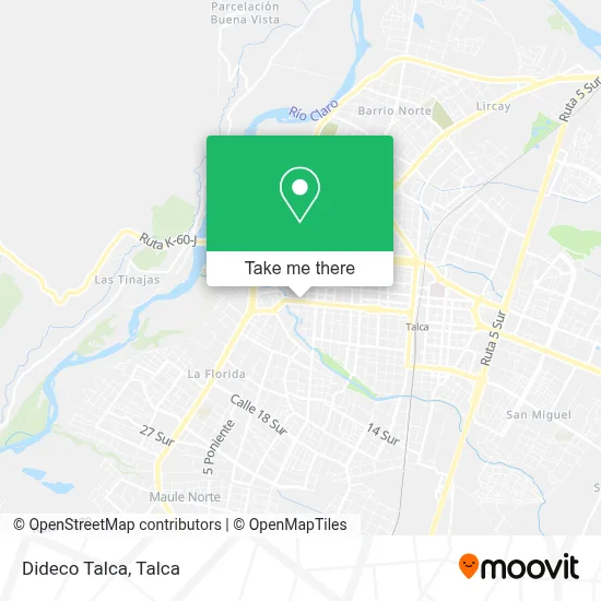 Dideco Talca map