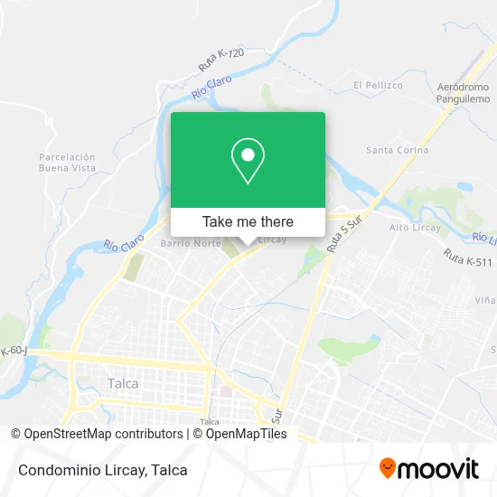 Condominio Lircay map