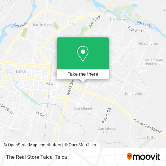 The Real Store Talca map