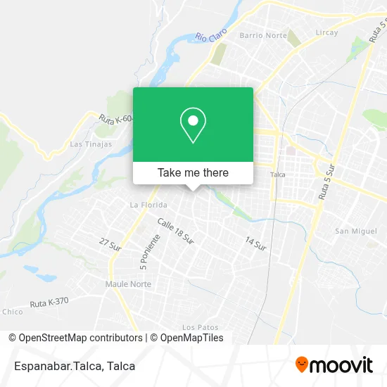 Espanabar.Talca map