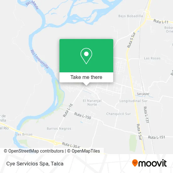 Cye Servicios Spa map