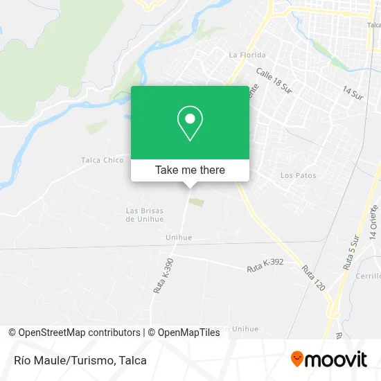 Río Maule/Turismo map