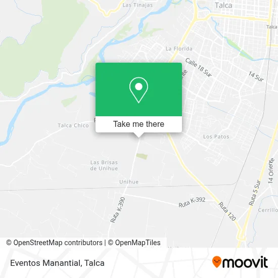 Eventos Manantial map