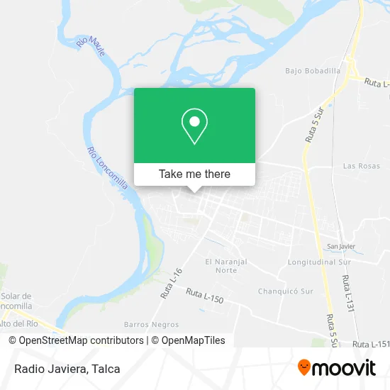 Radio Javiera map