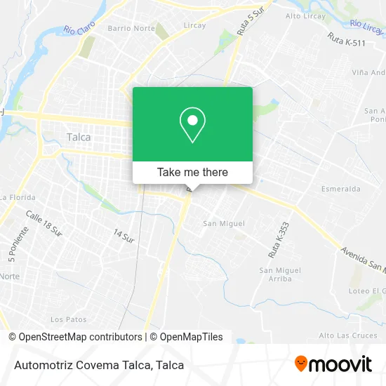 Automotriz Covema Talca map