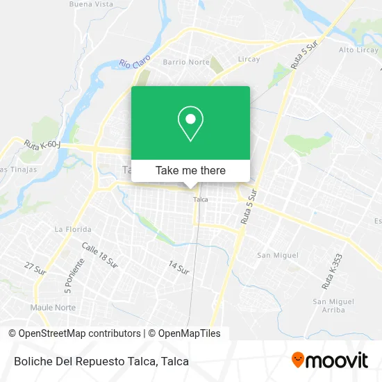 Boliche Del Repuesto Talca map