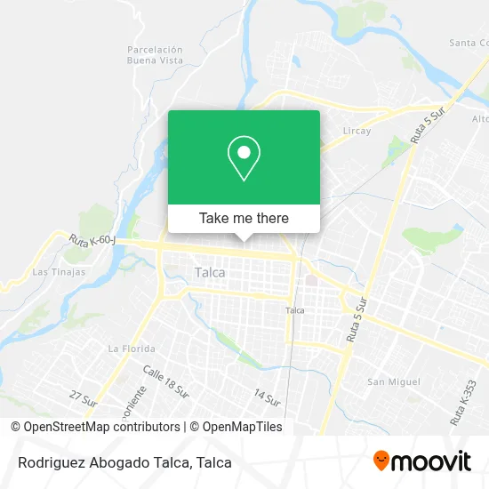 Rodriguez Abogado Talca map