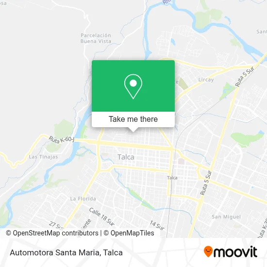 Automotora Santa Maria map