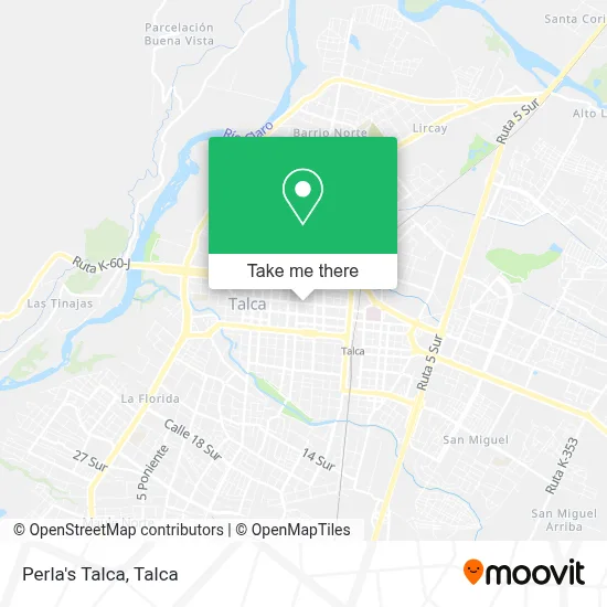 Perla's Talca map