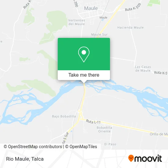 Rio Maule map