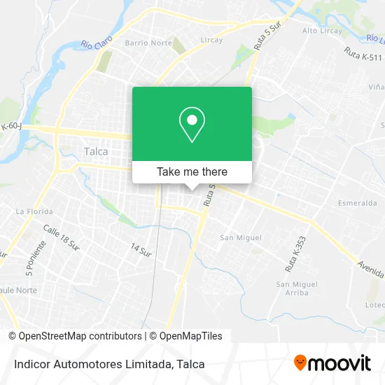 Indicor Automotores Limitada map