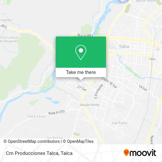 Cm Producciones Talca map