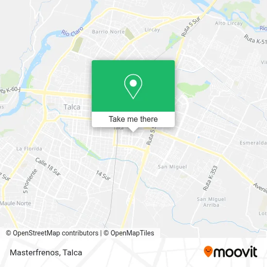 Masterfrenos map