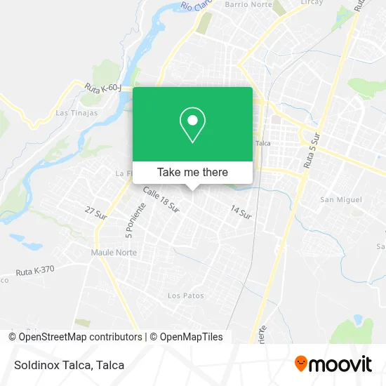 Soldinox Talca map