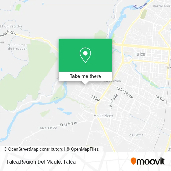 Talca,Region Del Maule map