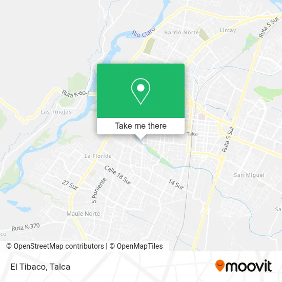 El Tibaco map