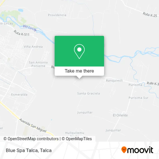 Blue Spa Talca map