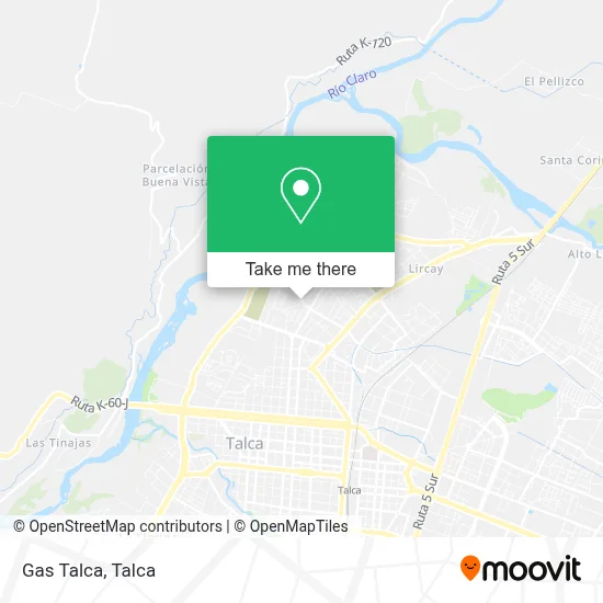 Gas Talca map