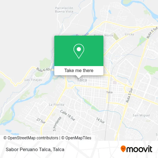 Sabor Peruano Talca map