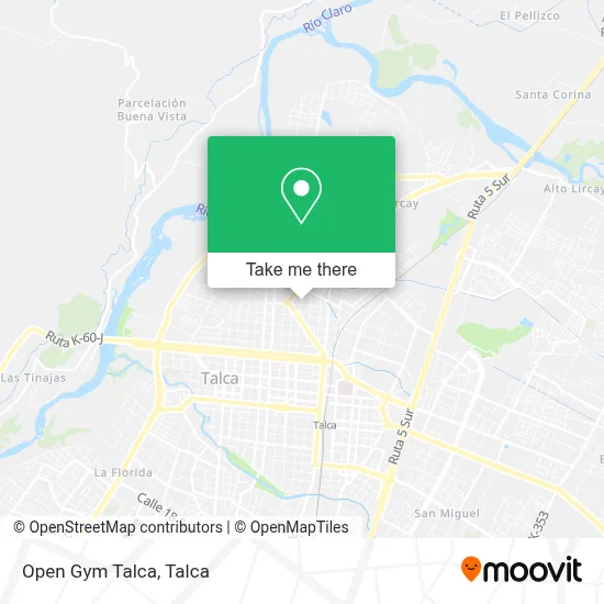 Open Gym Talca map