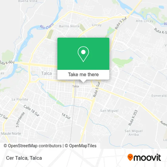Cer Talca map