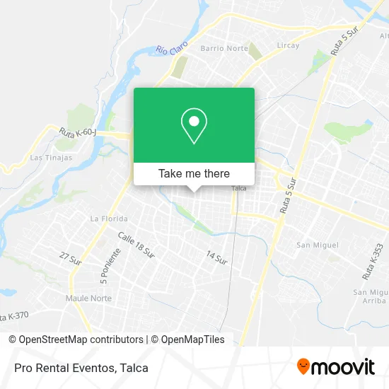 Pro Rental Eventos map