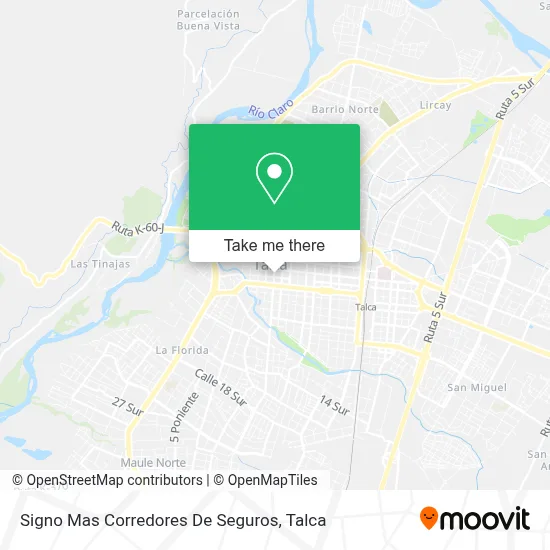Signo Mas Corredores De Seguros map