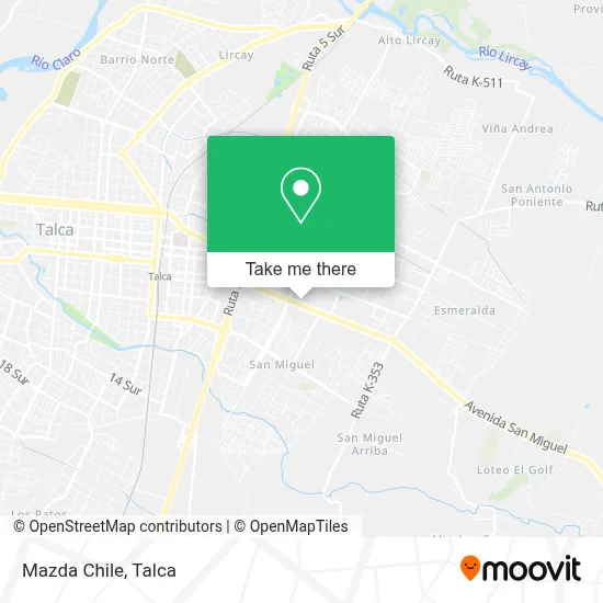 Mazda Chile map