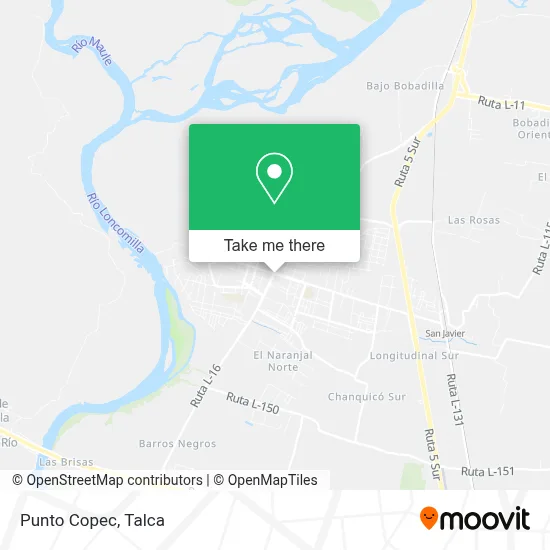 Punto Copec map
