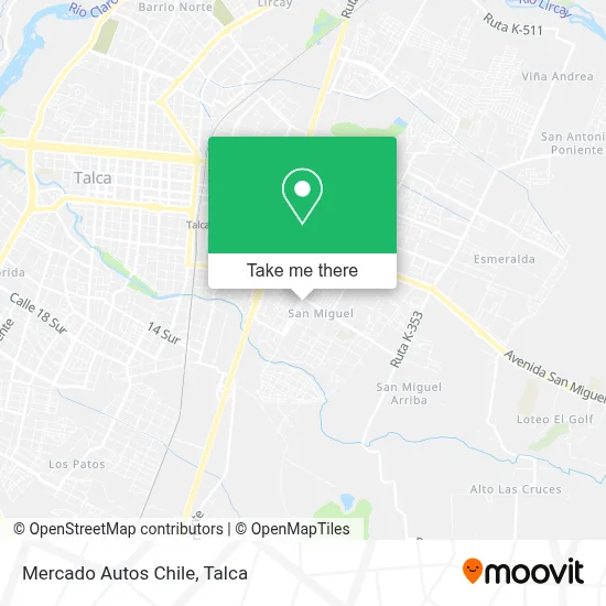 Mercado Autos Chile map