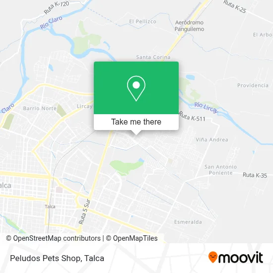 Peludos Pets Shop map