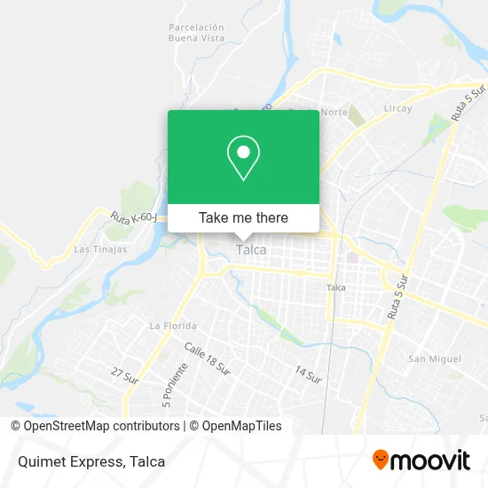 Quimet Express map