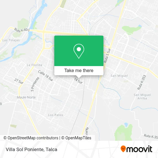 Villa Sol Poniente map