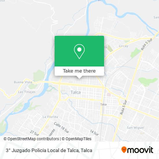 3° Juzgado Policía Local de Talca map