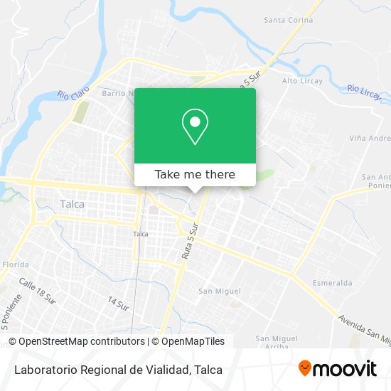 Laboratorio Regional de Vialidad map