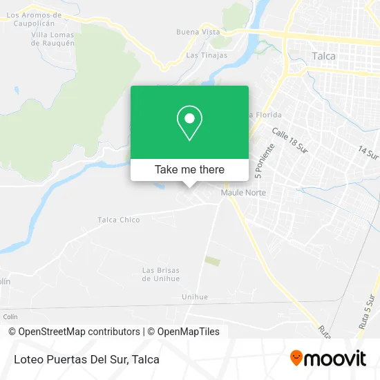 Loteo Puertas Del Sur map