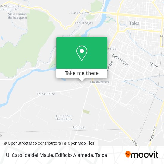 U. Catolica del Maule, Edificio Alameda map