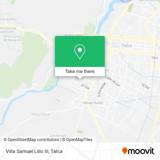 Villa Samuel Lillo III map