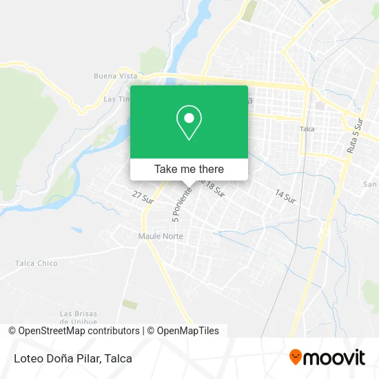Loteo Doña Pilar map
