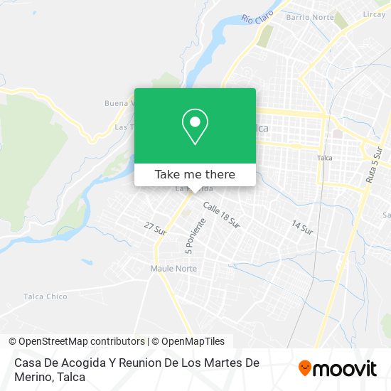 Casa De Acogida Y Reunion De Los Martes De Merino map